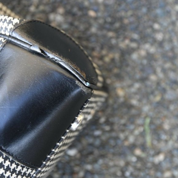 Vintage Polo Houndstooth PVC Tote---HUGE, RARE! - Picture 6 of 8